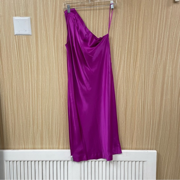 Banana Republic purple silk dress size 6 - Picture 4 of 5